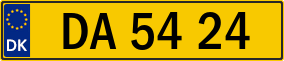 Trailer License Plate